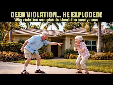 Deed Violation... He Exploded. Why Complaints Should Be Anonymous.
