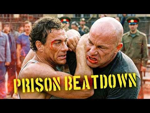 💥 JEAN-CLAUDE VAN DAMME PRISON YARD FIGHT 💥 | Brutal Jail Fight Scene | Action Reload