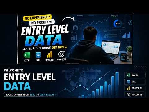 No Experience? Start Your Data Analyst Journey Here | Entry Level Data
