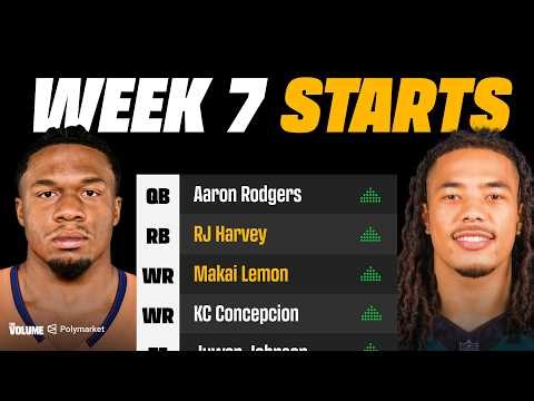 6 Fantasy Football SLEEPERS To Start Week 7: Advice For Your Lineups (2026)