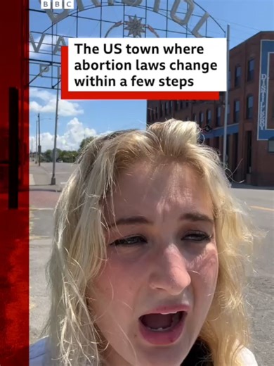 Bristol is a small US city split by a state line — where abortion is legal in Virginia and banned in Tennessee — making it a frontline in the US abortion debate. #Bristol #Virginia #Tennessee #US #Abortion #BBCNews