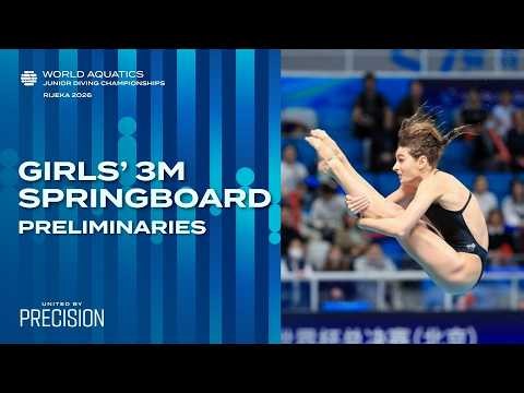 Girls' 3m Springboard (14-15) | Preliminaries | World Aquatics Junior Diving Championships 2026
