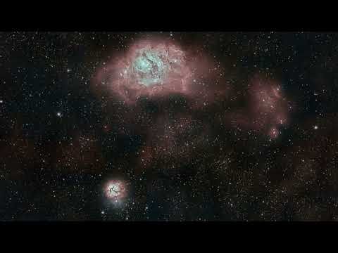 The Lagoon Nebula (M8) and Trifid Nebula (M20) mosaic | Captured with the Dwarf 3 Telescope