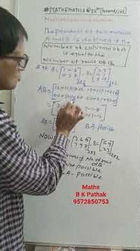 Matrix Multiplication #maths #12th #calculus