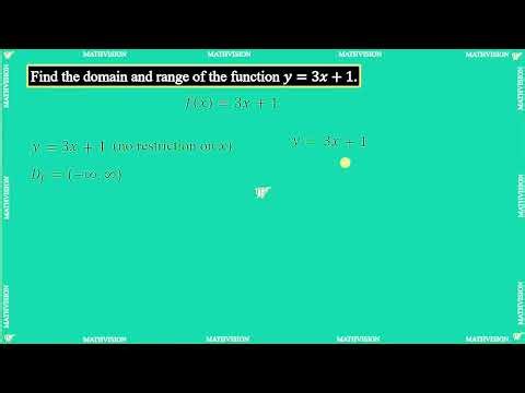 Domain and Range of Functions | Step-by-Step Solved Examples