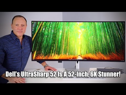 The Massive Dell UltraSharp 52 Thunderbolt Hub Monitor Is A 52-Inch 6K Stunner