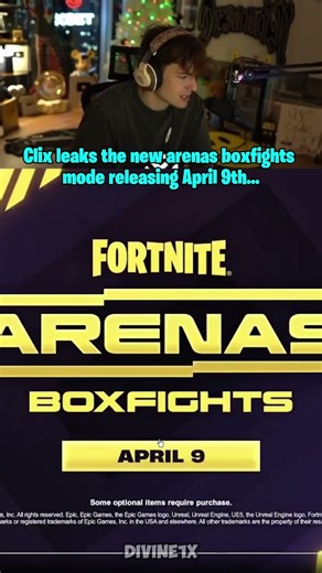 Clix leaks the new arenas boxfights mode releasing April 9th... #fortnitecompetitive #clix
