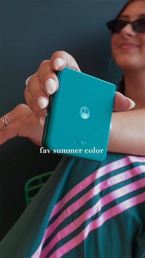 The new motorola razr - 2026 looks good in green