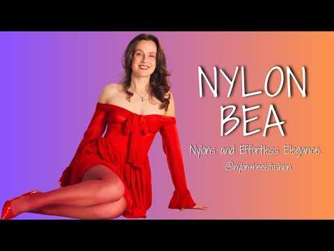 NYLON BEA 🌟 Nylon Fashion Icon | Heels & Stockings Timeless Elegance Journey