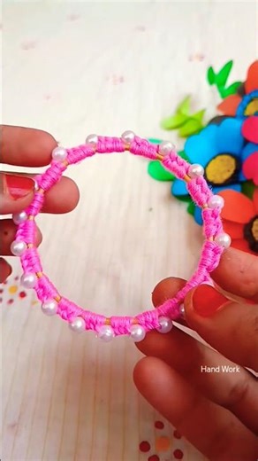 Thread Bangles Design 💖 #shorts #viral #trending #youtubeshorts #shortsfeed #Bangles #uniquedesign