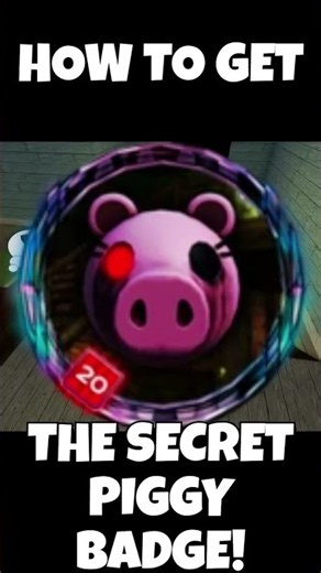 HOW TO GET THE PIGGY SECRET BADGE IN THE HUNT 20! #roblox #piggyintercity #piggyroblox #robloxedit
