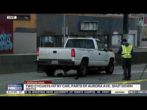 2 cyclists hit by car on Seattle's Aurora Avenue | FOX 13 Seattle