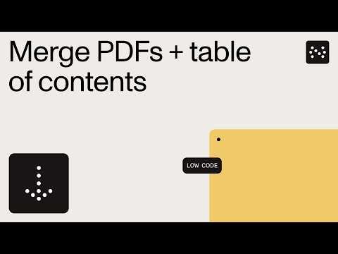 Merge documents with bookmarks and a table of contents in Power Automate