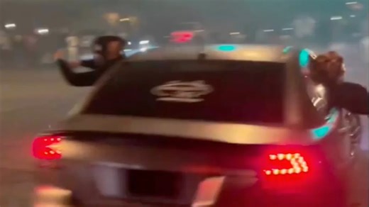 Desert street racing circus crushed — cops swarm late-night takeover, suspects hauled off and rides seized