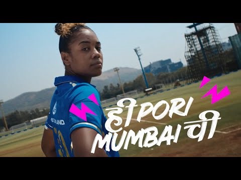 Our team. Our girls. Hi Pori Mumbaichi!! 🔥💙 | Mumbai Indians