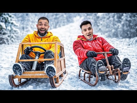 Construim Sănii, apoi le testăm pe zăpadă ! 🤩