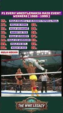 P1 Every Wrestlemania Main Event Core Winners ( 1989 - 1999 )💀