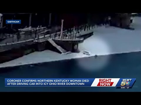 Coroner confirms woman's body recovered after car goes into icy Ohio River