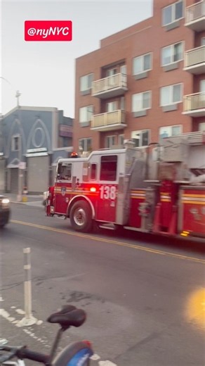 #FDNY ladder 138 #fireengine in #queens #nyc #firefighter #firetruck #emergency #firstresponders