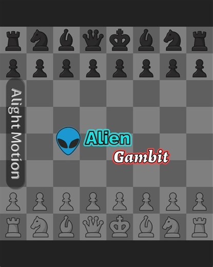 『“99% Players Fall For This Alien Gambit 👽”』 {chess edit} #viral #chess
