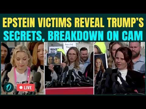‘Trump R*P*D 13-Year-Old Minors’: Epstein Victims BLAST Trump, Reveal DIRTY Secrets in LIVE Presser