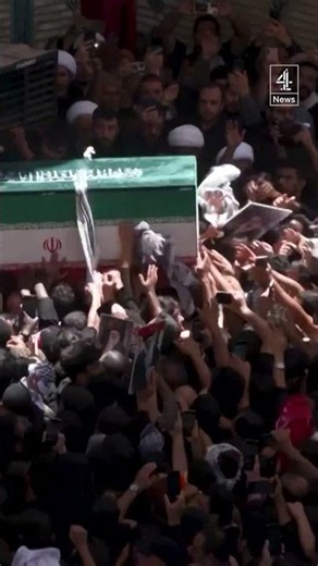 Thousands carry Khamenei's coffin through streets of Iraq