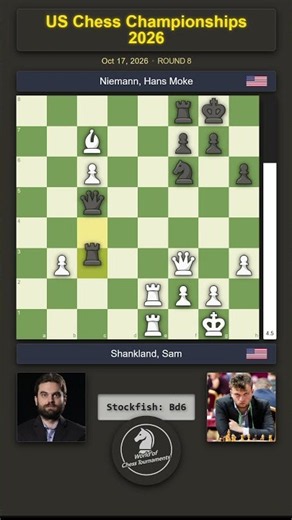 Sam Shankland dominates from the very first move! | US Chess Championships 2026 R8
