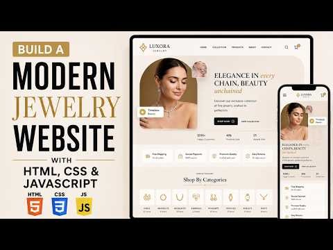 Build A Modern Responsive Jewelry Website With HTML CSS And JavaScript