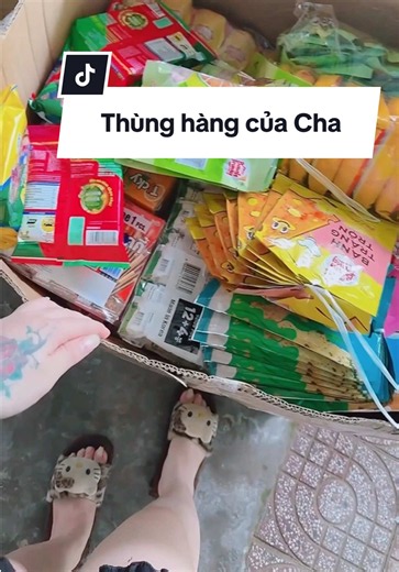 Mở thùng hàng của Cha — review bánh tráng và mukbang