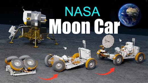 How does the lunar roving vehicle operate?