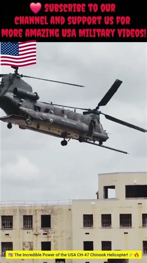 🇺🇸 The Incredible Power of the USA CH-47 Chinook Helicopter! 🚁🔥 #chinook #usa #trending #usaairforce