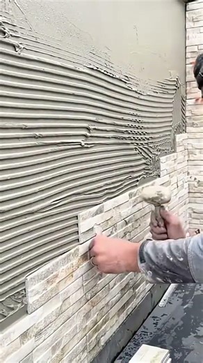 How to install stone textured insulation panels for wall protection
