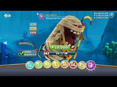 NEW SCARABITE UNLOCK | HUNGRY SHARK WORLD NEW SHARK UPDATE & NEW SCARABITE GAMEPLAY