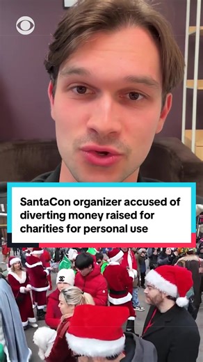 Stefan Pildes, the president of the annual SantaCon bar crawl in New York City that is meant to collect money for charity, has been arrested for allegedly diverting most of the funds that the organization raised for his personal use. CBS News' @jared_ochacher explains. #news #santacon #nyc #fraud #crime
