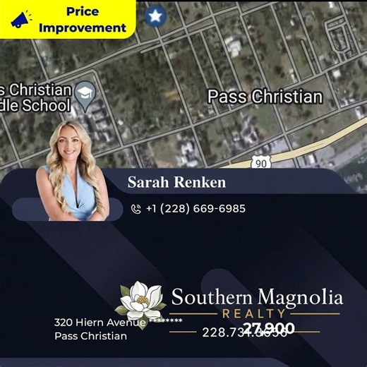 Vacant lot in Pass Christian. Less than a mile from the beach!