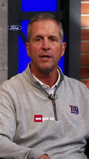 "We've got to make it happen" #giants #shorts #coachharbaugh #nfl #football