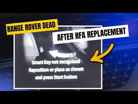 Range Rover Sport 2019 Dead (Won't Start) After RFA Replacement | Full Fix Programming Guide
