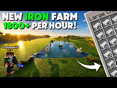 Minecraft IRON Farm Tutorial 1.21| Easy & Unlimited Iron😱| NEW DESIGN | java & bedrock