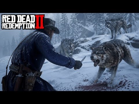 Red Dead Redemption 2 - PC Gameplay Walkthrough - Wolves Attack | Wolves Vs Arthur Morgan Fight