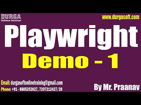 Playwright with JavaScript tutorials || Demo - 1 || by Mr. Praanav On 24-12-2025 @7:30PM (IST)
