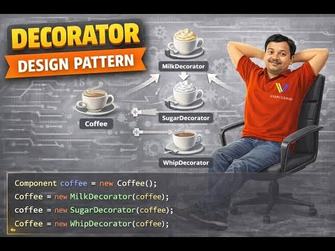 11 Decorator Design Pattern Explained | Add Behavior Dynamically | Vriddhi Eduhub