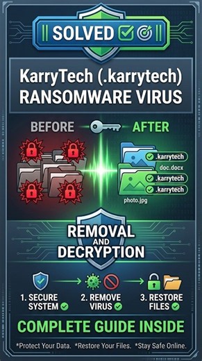 KarryTech (.karrytech) ransomware Virus - removal and decryption #ransomware #karrytech #decrypt