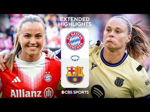 Bayern vs. Barcelona: Extended Highlights | UWCL Semifinals Leg 1 | CBS Sports Golazo