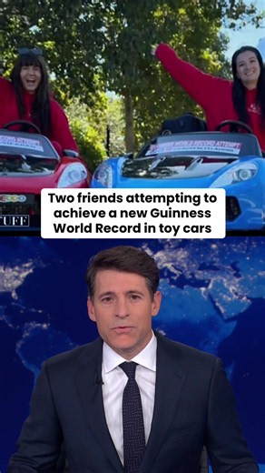 Two women are driving 700 miles from Philadelphia to Niagara Falls — in $700 toy cars. Lauren Lee and Cassie Aran are attempting a Guinness World Record while raising money for mental health services. #philadelphia #carsoftiktok #toy #mentalhealth