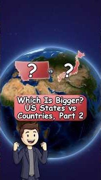 👀 One US State vs One Whole Country! 🔥#usa #usashorts #geography #didyouknow #quiz #facts #shorts