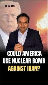 Could America Use Nuclear Weapon Against Iran? #iran #iranisraelwar #iranwar #trump #nuclear #bomb