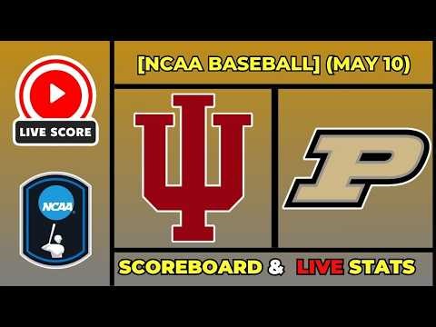 🔴 Indiana Hoosiers vs #3 Purdue | NCAA College Baseball May 10, 2026 Live SCOREBOARD