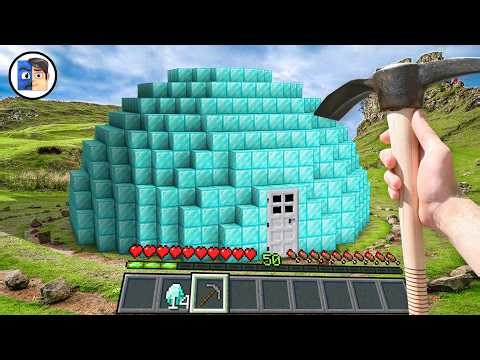 Minecraft in Real Life MOVIE - DIAMOND SPHERE HOUSE in Realistic Minecraft 創世神第一人稱真人版