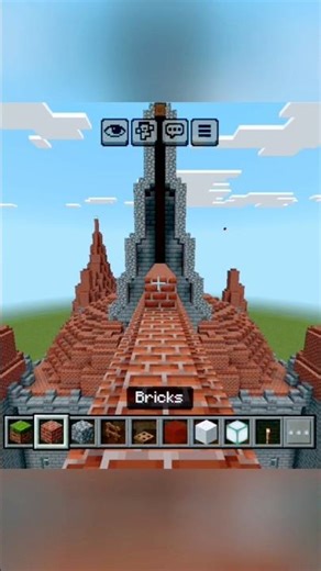 Building a Huge Castle in Minecraft 🏰🔥 | Ultimate Mega Build ✨⛏️ #minecraft #gaming #edit #shorts