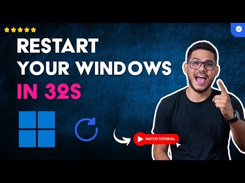 How to RESTART or RESET your WINDOWS in 32 S